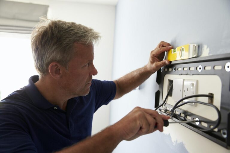 Fitting a television bracket