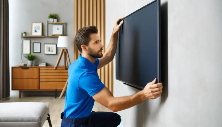 Two-person mounting illustration — AI illustration