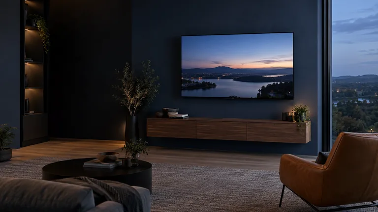 Belconnen — Generated room concept with a wall-mounted television.