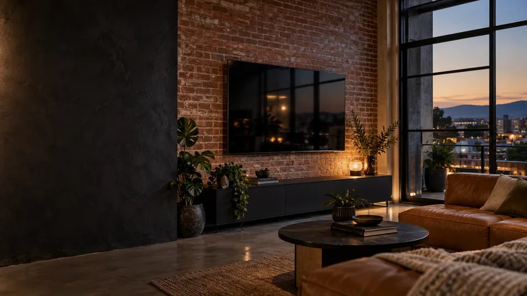 Braddon — Generated room concept with a wall-mounted television.
