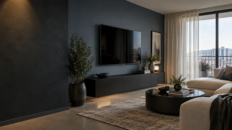 Canberra City — Generated room concept with a wall-mounted television.