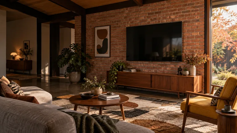 Cook — Generated room concept with a wall-mounted television.