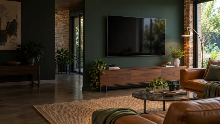 Evatt — Generated room concept with a wall-mounted television.