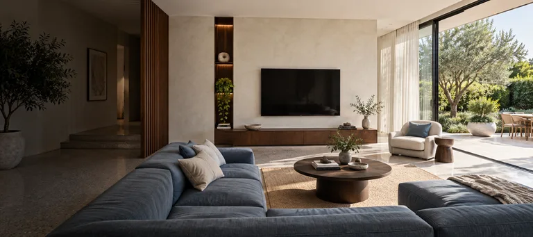 Tralee — Generated room concept with a wall-mounted television.