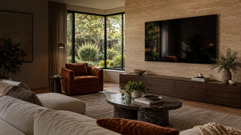 Weetangera — Generated room concept with a wall-mounted television.